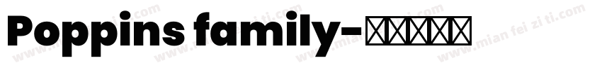 Poppins family字体转换